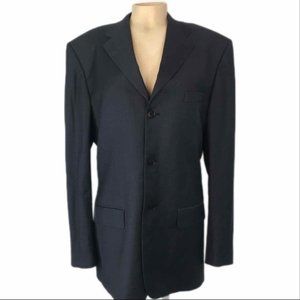 Vintage Valentino Navy Blazer Like-New 100% Wool